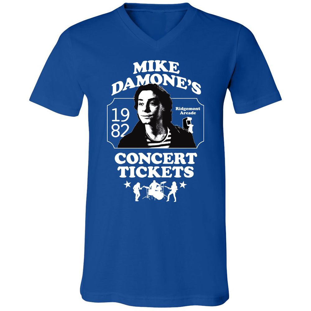 Unisex V-Neck T-Shirt - LCYUJBX9 - True Royal - 4