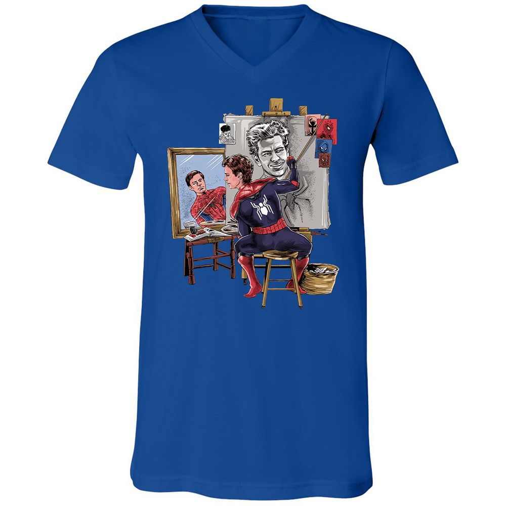 Unisex V-Neck T-Shirt - NHQ8TF3B - True Royal - 4