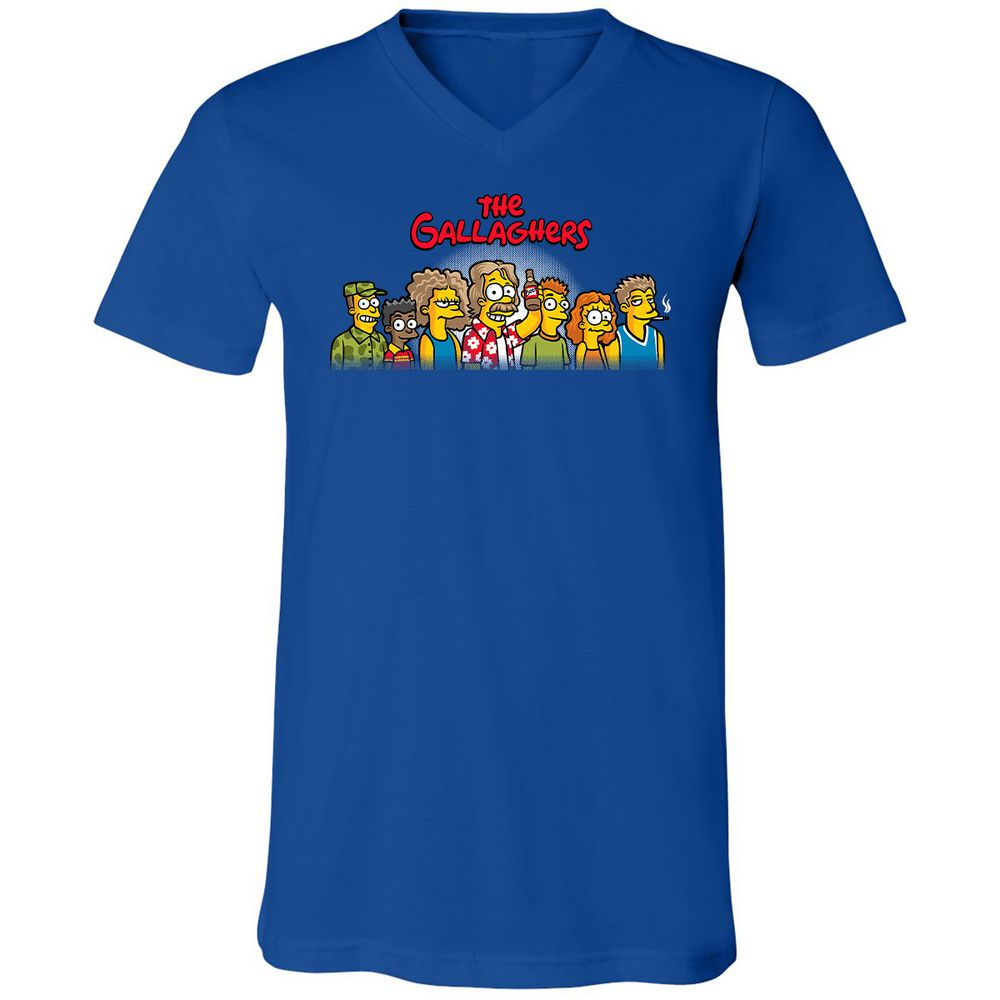 Unisex V-Neck T-Shirt - CAUBD64N - True Royal - 4