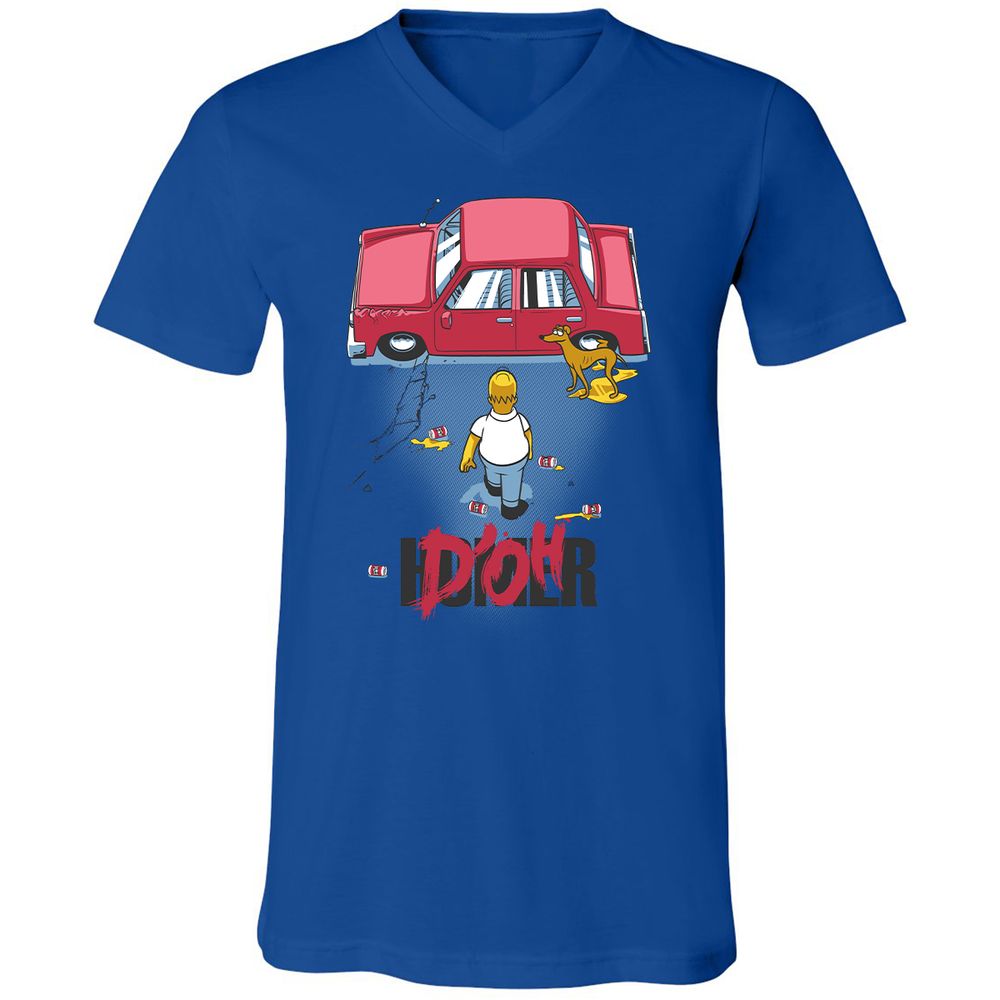 Unisex V-Neck T-Shirt - VMGCRH7V - True Royal - 4
