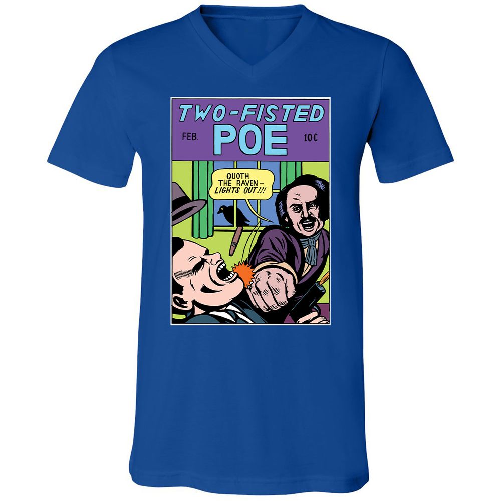 Unisex V-Neck T-Shirt - SXP1YATA - True Royal - 4