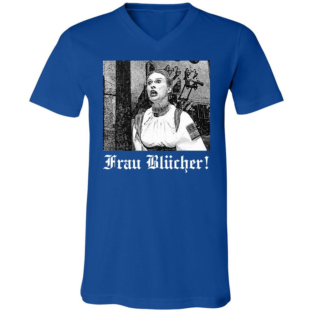 Unisex V-Neck T-Shirt - HQ9KY4Y8 - True Royal - 4