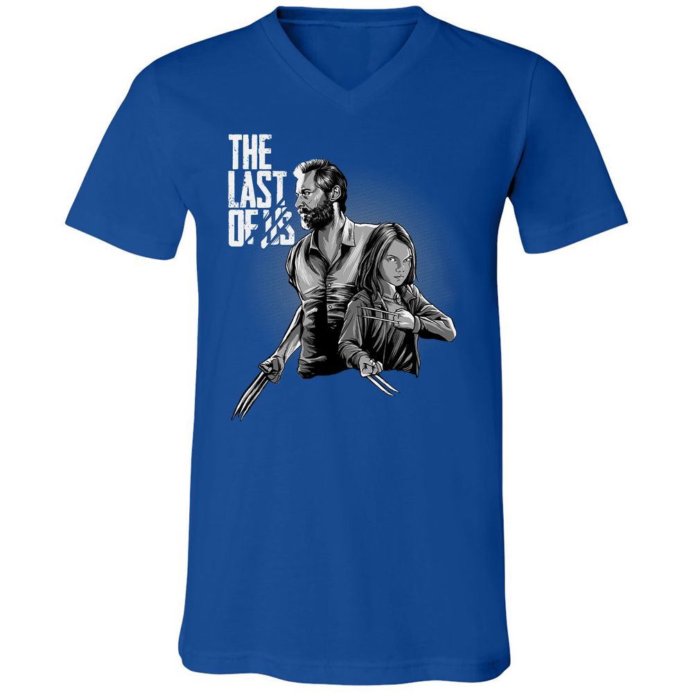 Unisex V-Neck T-Shirt - FH7VX7VY - True Royal - 4