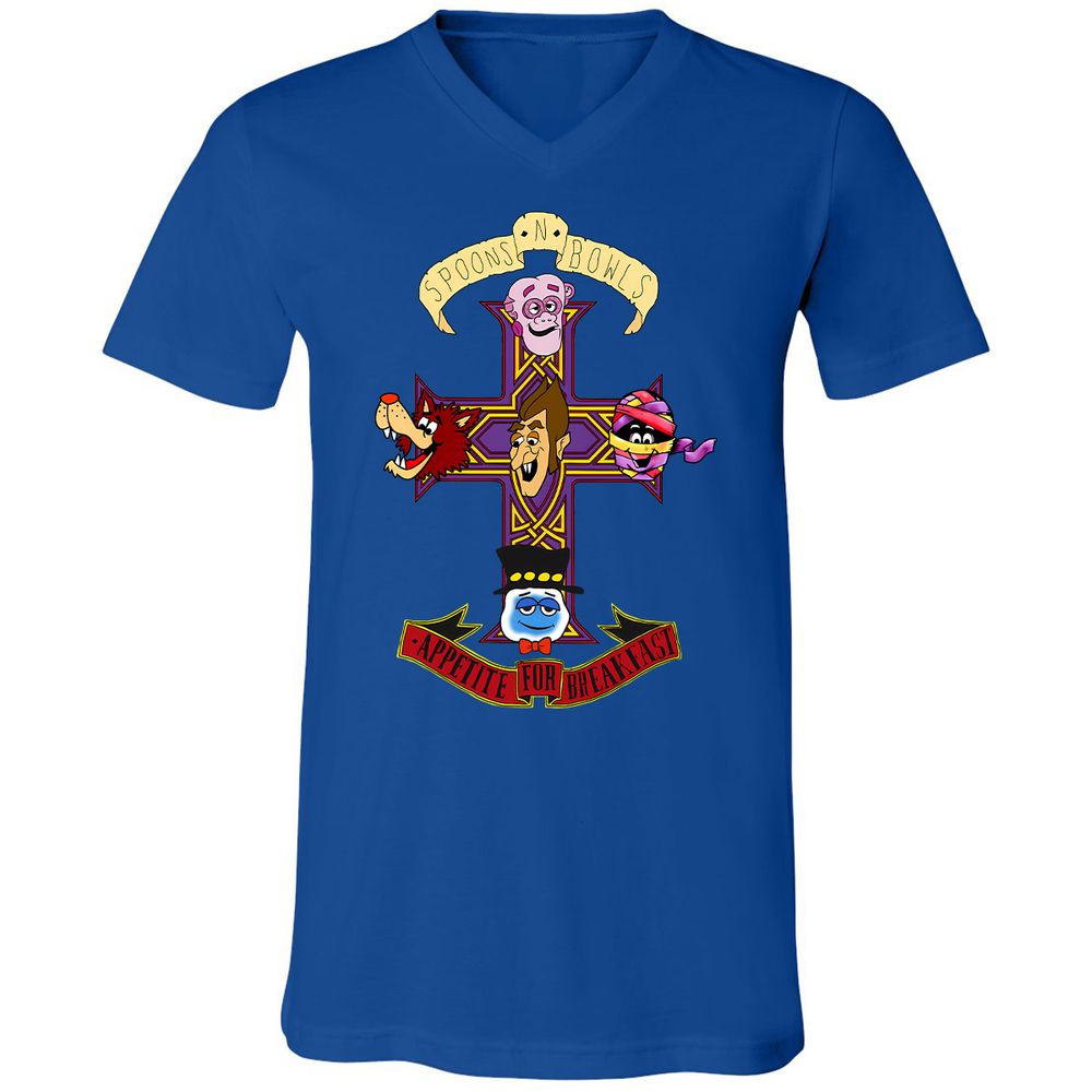 Unisex V-Neck T-Shirt - KYAQQT5S - True Royal - 4