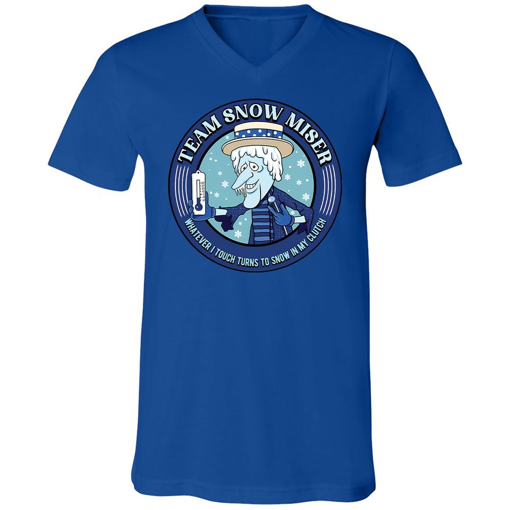 Unisex V-Neck T-Shirt - BW49SU5H - True Royal - 4