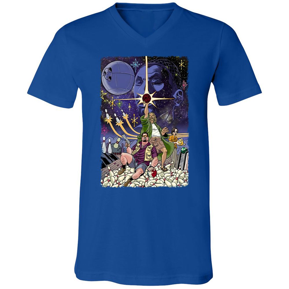 Unisex V-Neck T-Shirt - 9Y5VN3E2 - True Royal - 4