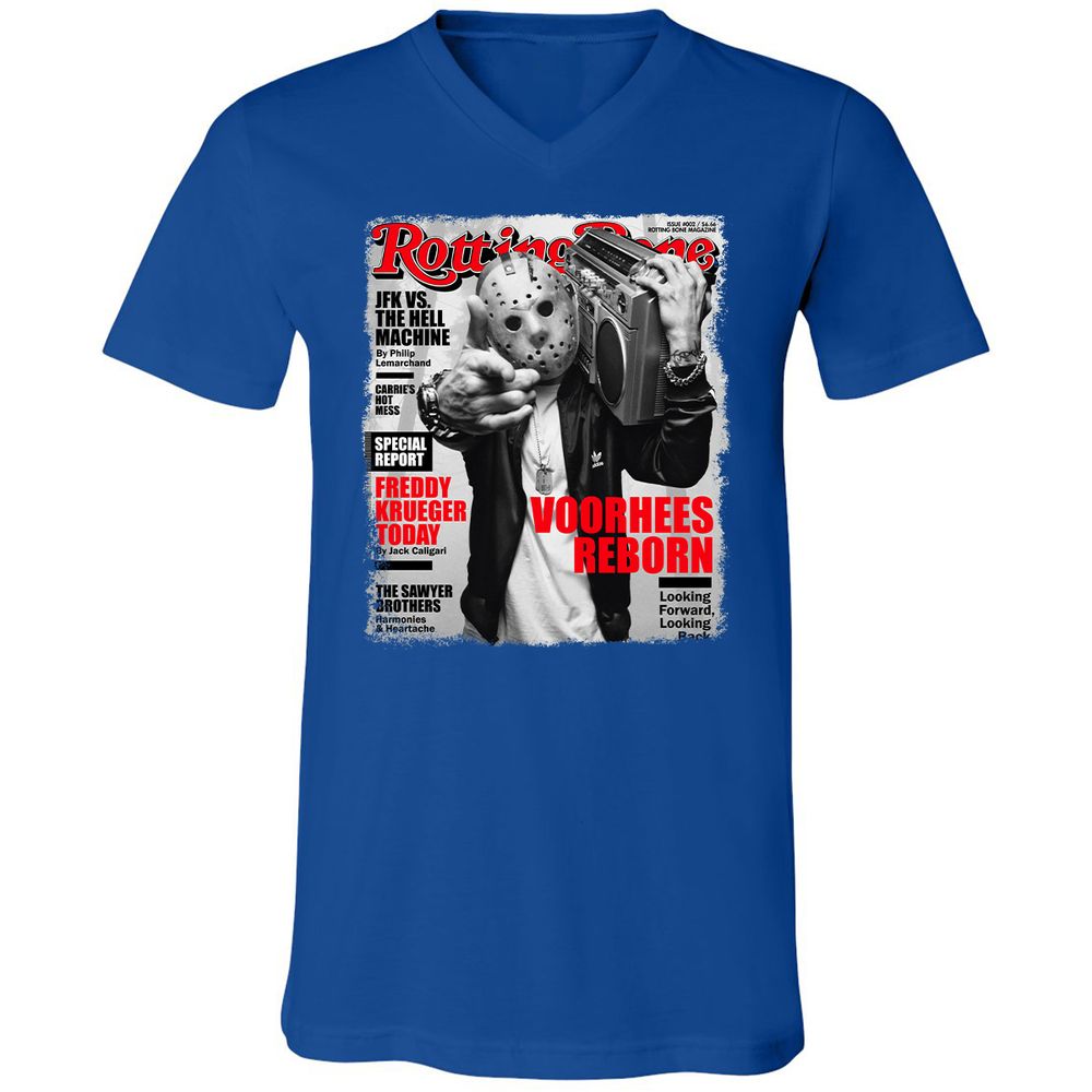 Unisex V-Neck T-Shirt - PP342Y1J - True Royal - 4