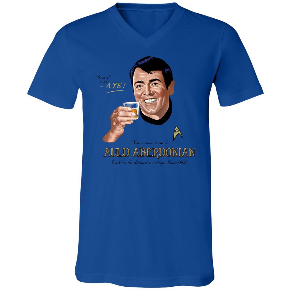 Unisex V-Neck T-Shirt - XNT61TL3 - True Royal - 4