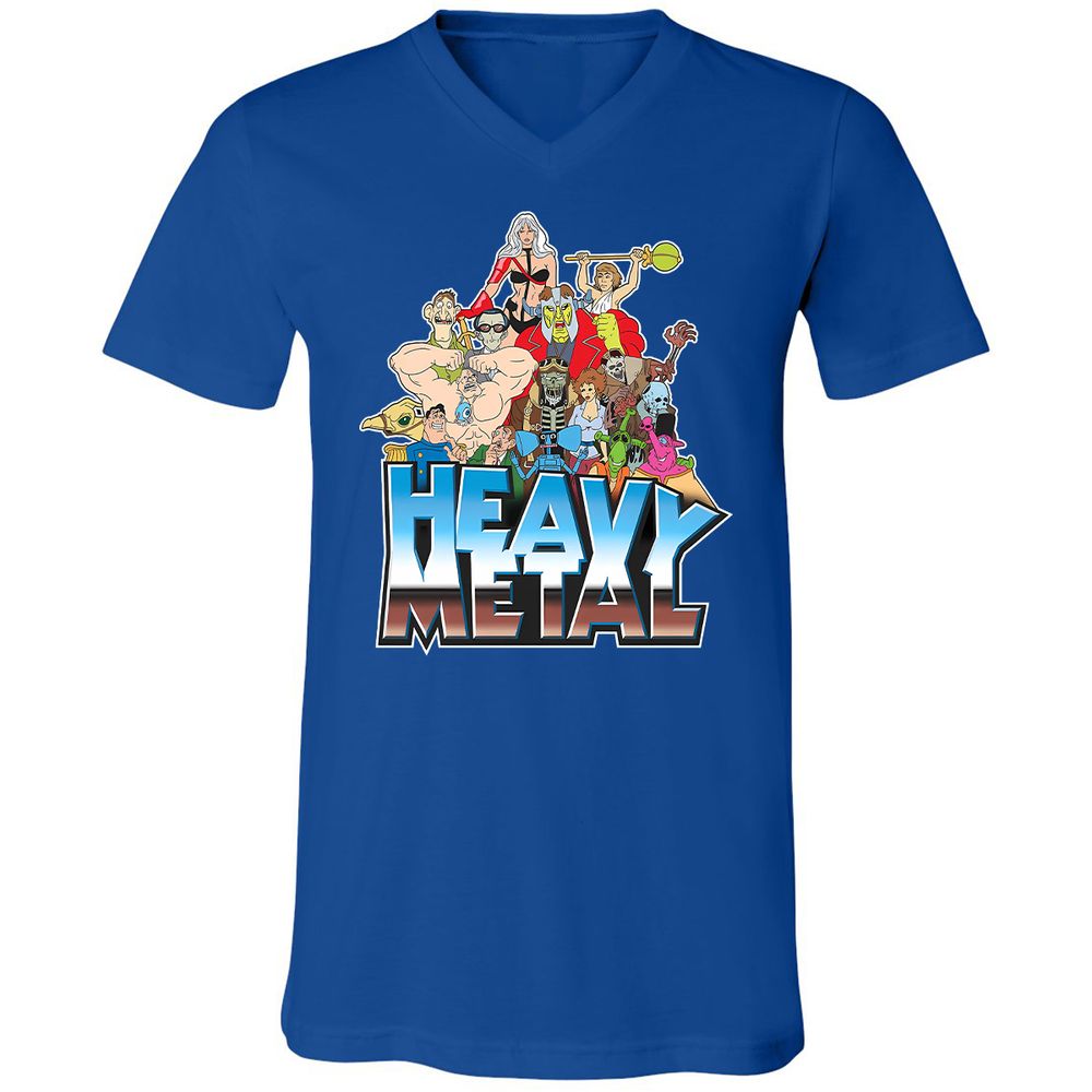 Unisex V-Neck T-Shirt - 3JWZ5VEC - True Royal - 4