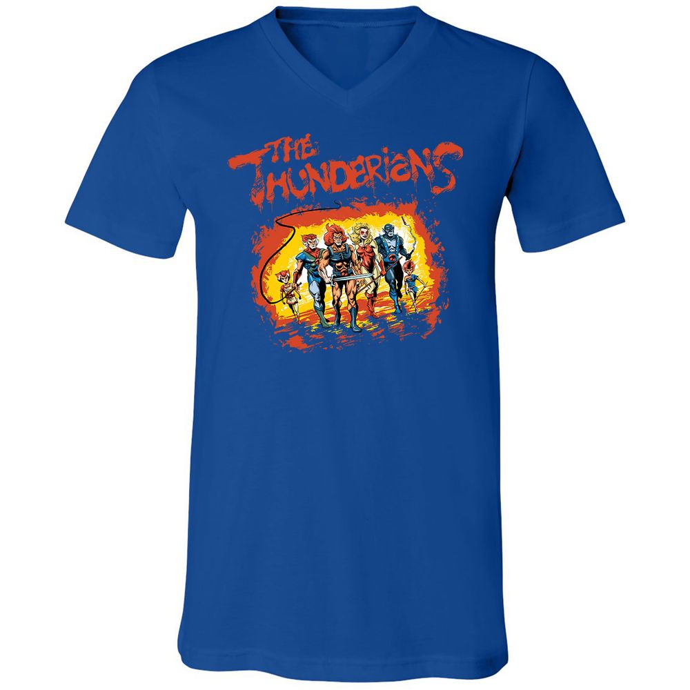 Unisex V-Neck T-Shirt - U362G1W8 - True Royal - 4