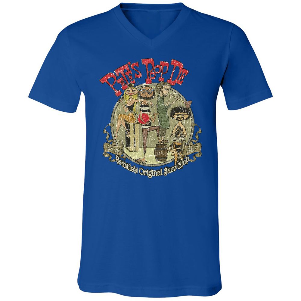 Unisex V-Neck T-Shirt - A6M3N51N - True Royal - 4