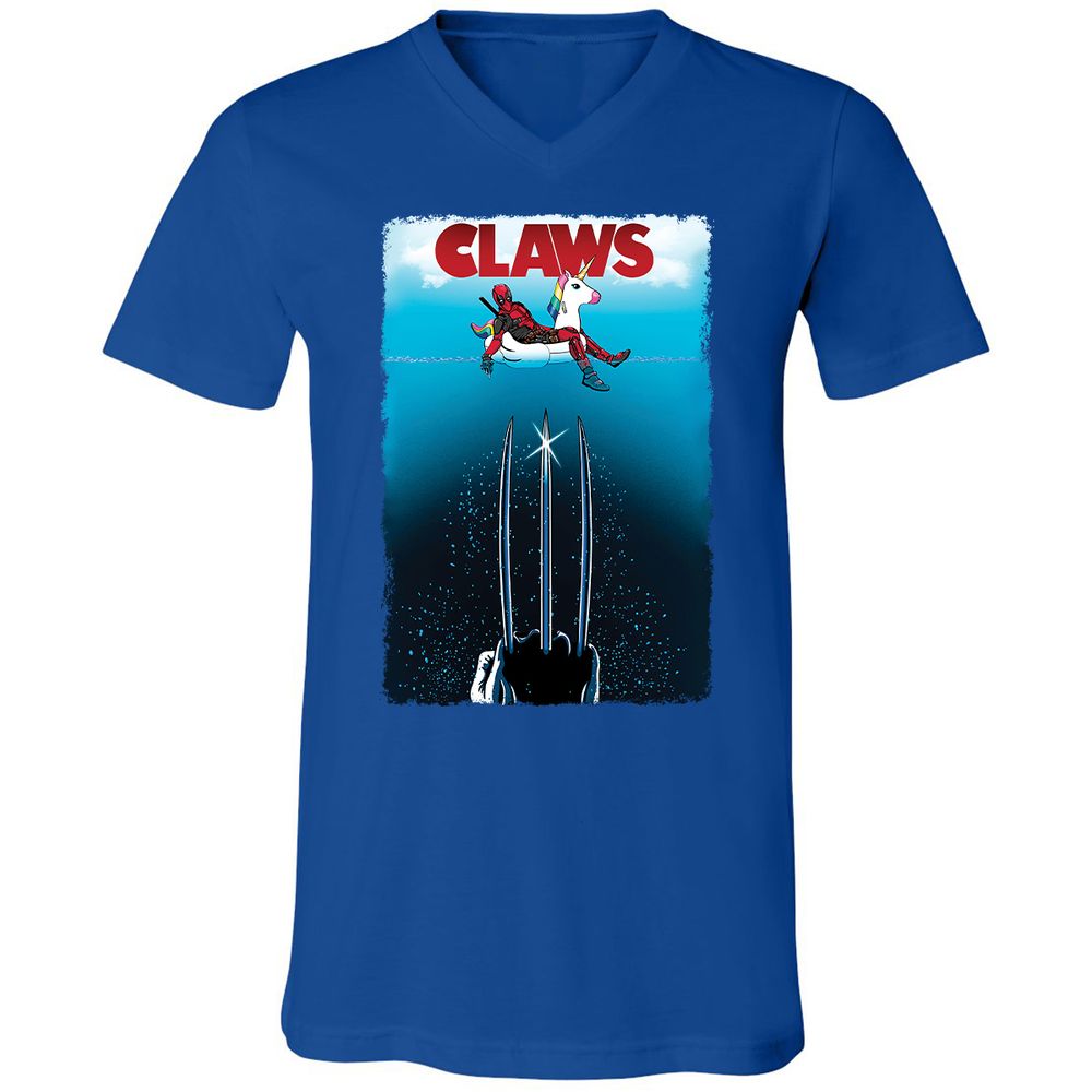 Unisex V-Neck T-Shirt - XDYTG9B3 - True Royal - 4