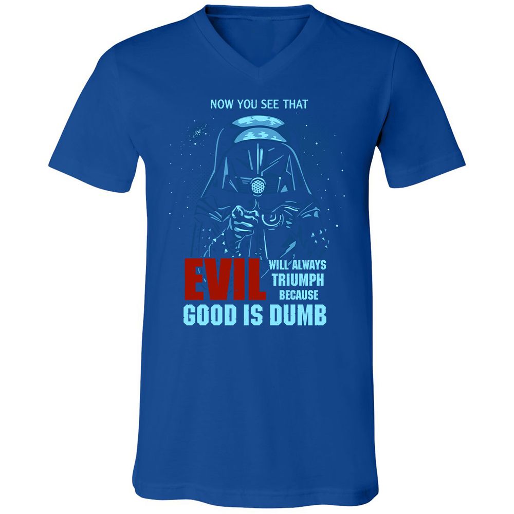 Unisex V-Neck T-Shirt - TVYWLEPL - True Royal - 4