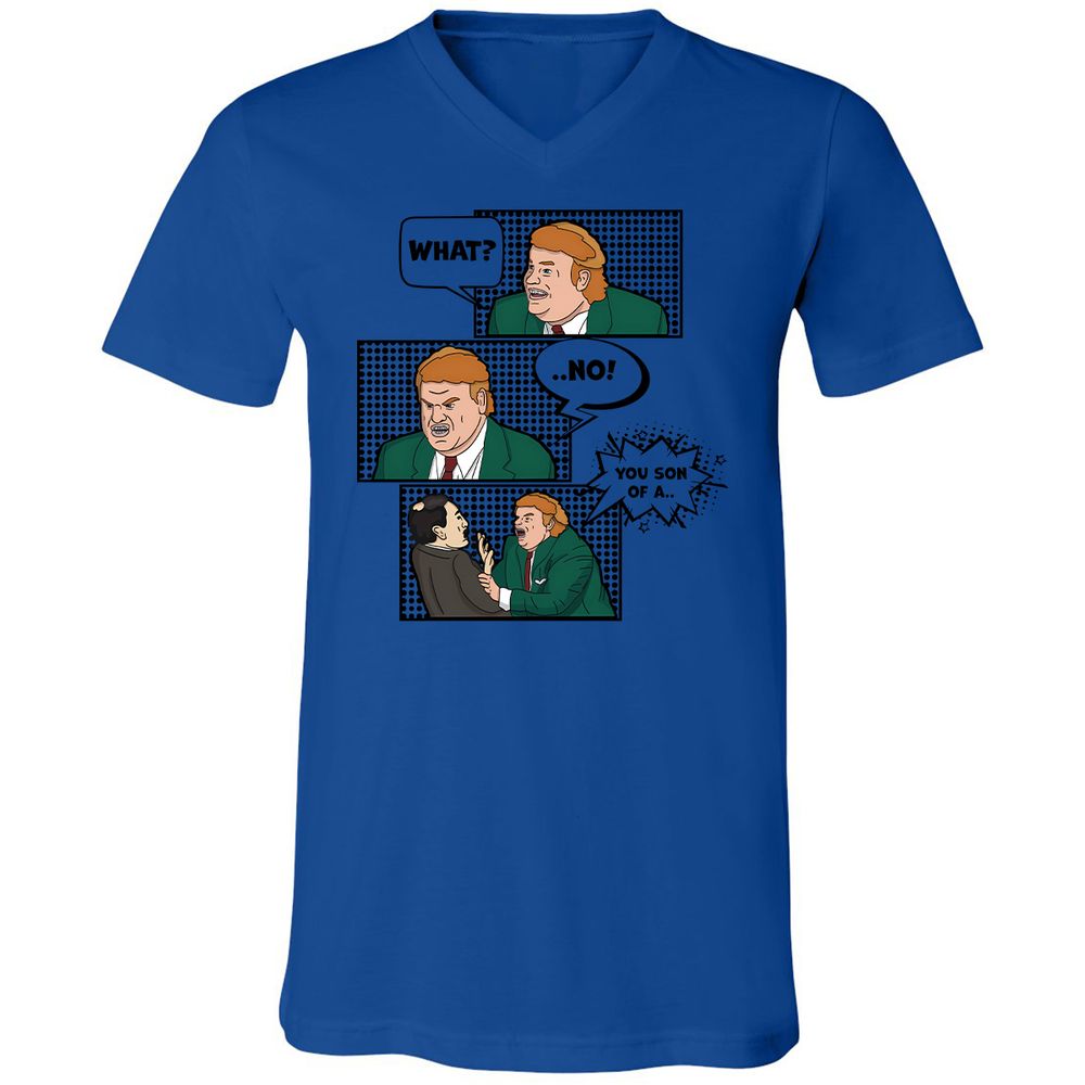Unisex V-Neck T-Shirt - 1PVQNLPR - True Royal - 4