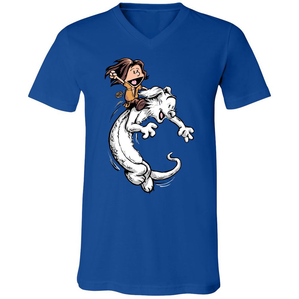 Unisex V-Neck T-Shirt - JDGT97T6 - True Royal - 4