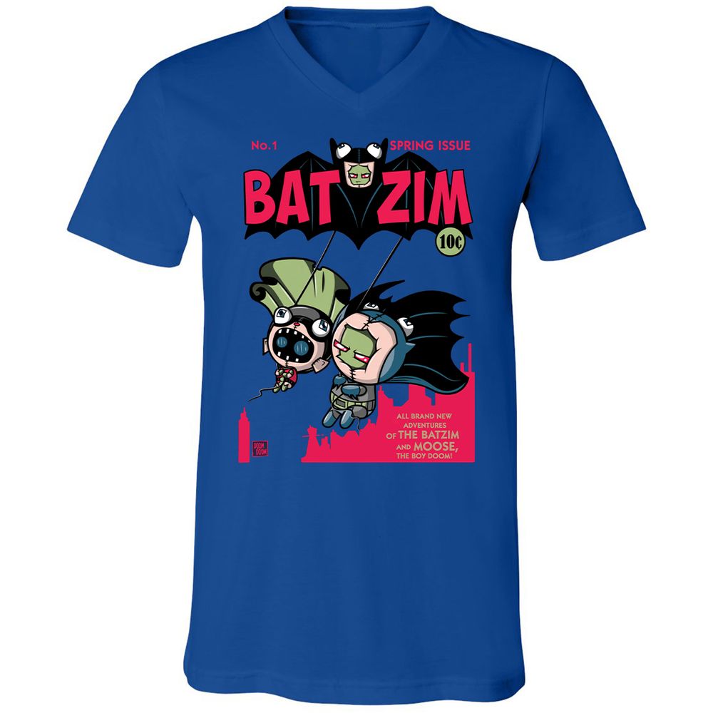 Unisex V-Neck T-Shirt - 1W3BT54W - True Royal - 4