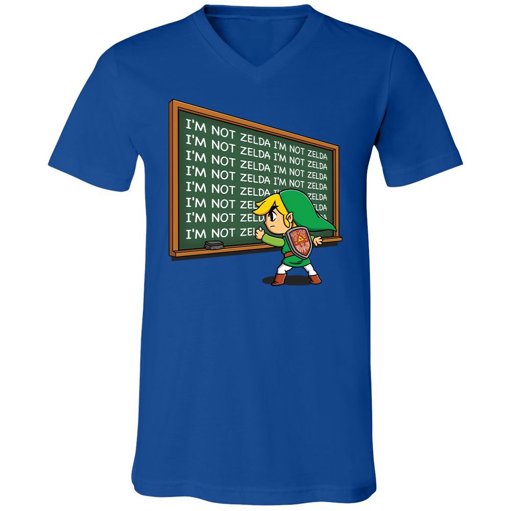 Unisex V-Neck T-Shirt - WUZE867H - True Royal - 4