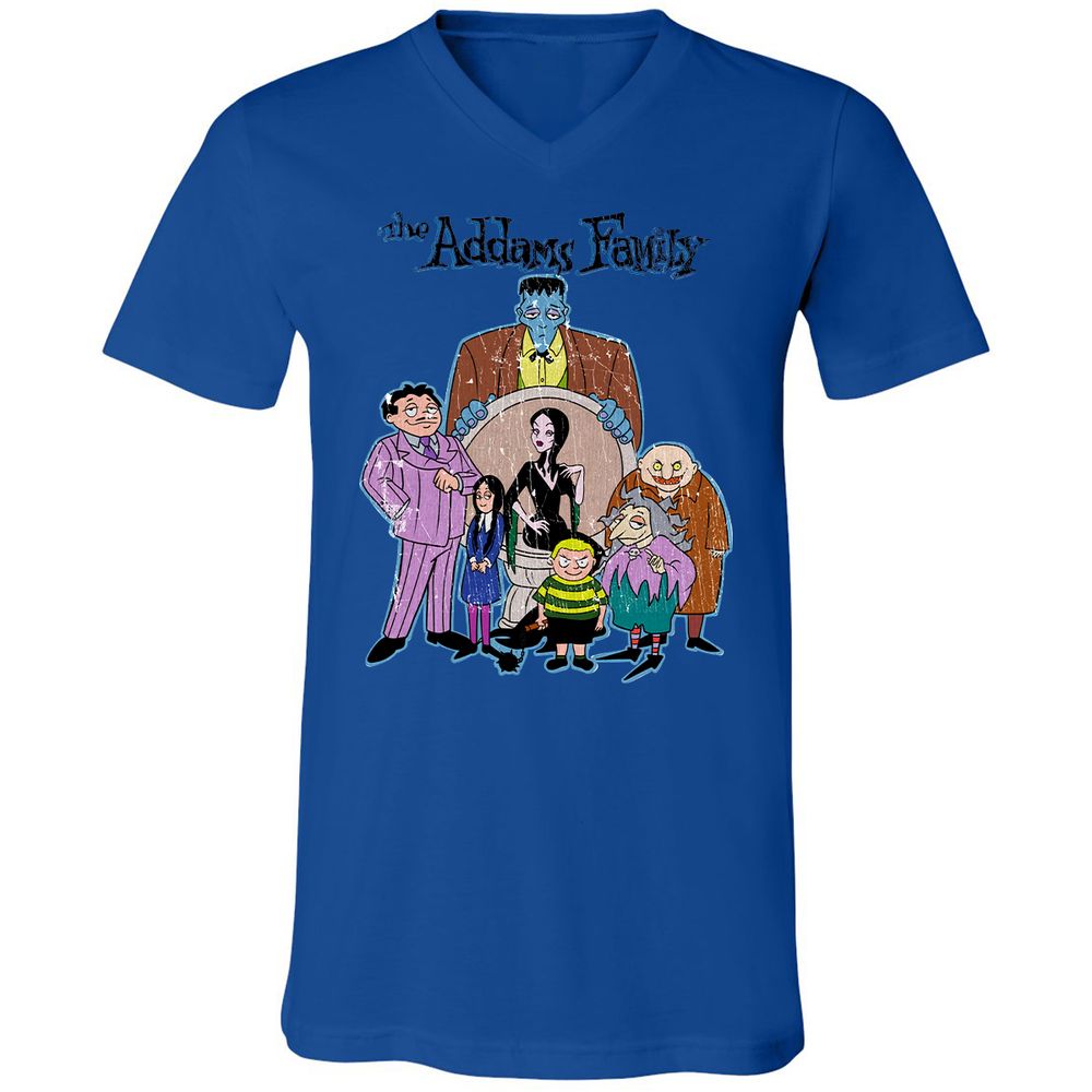 Unisex V-Neck T-Shirt - P1NZ93KD - True Royal - 4