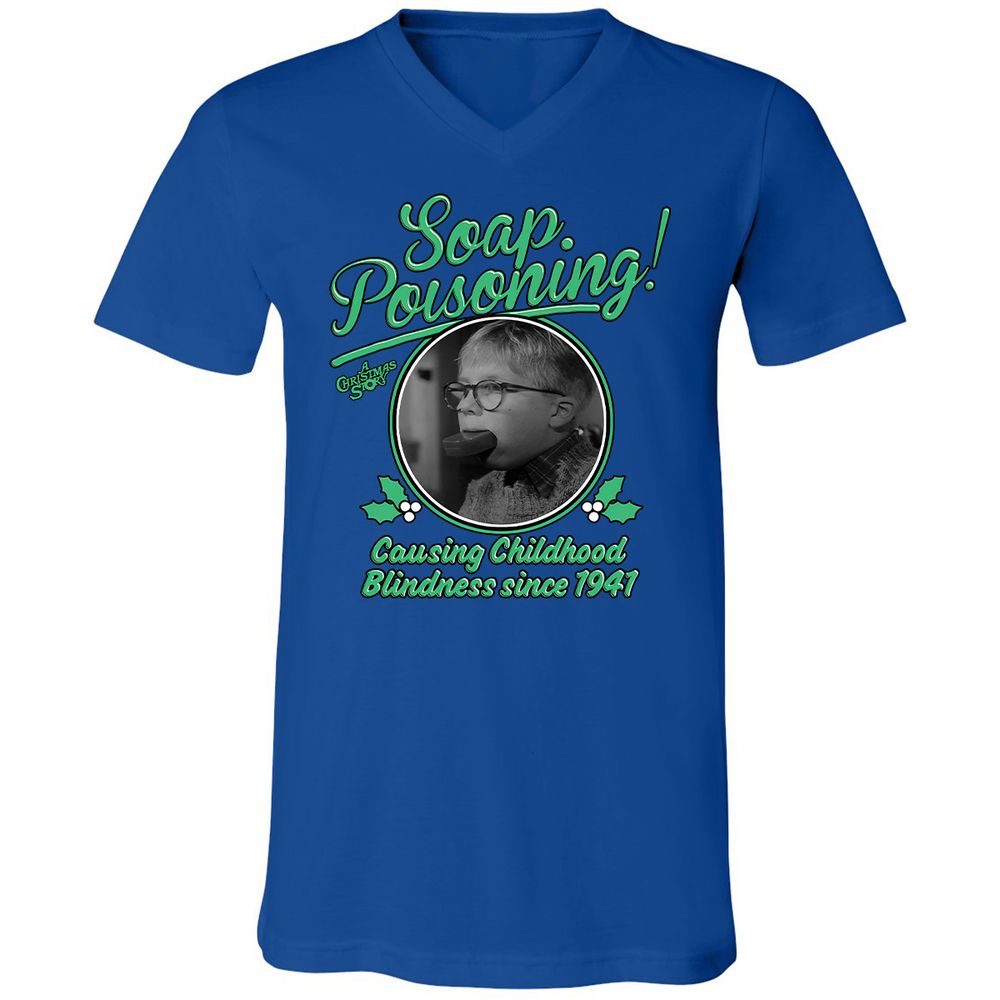 Unisex V-Neck T-Shirt - WUDW6L2W - True Royal - 4