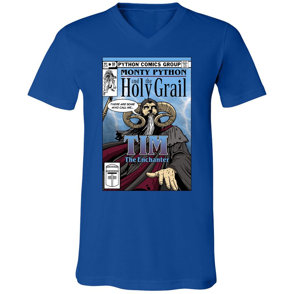 Unisex V-Neck T-Shirt - T24B1DHX - True Royal - 4