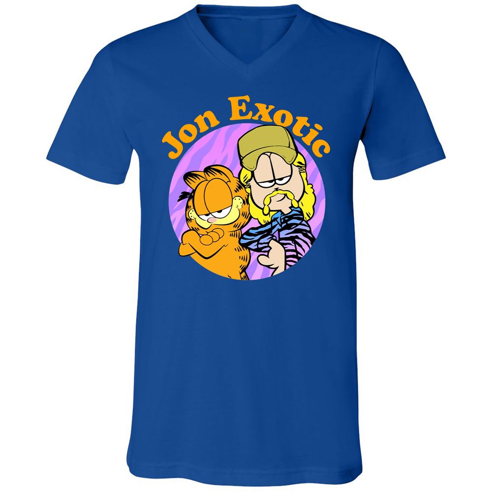 Unisex V-Neck T-Shirt - A4XWUCL1 - True Royal - 4