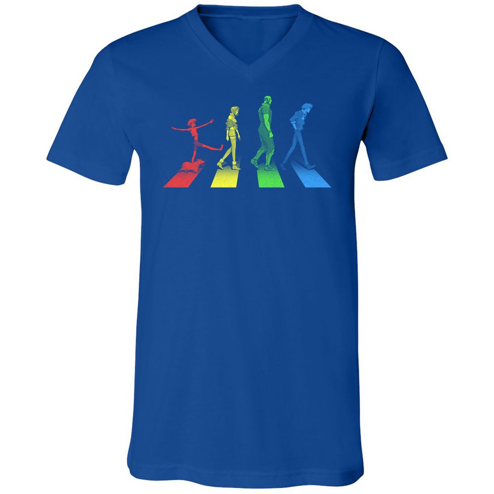 Unisex V-Neck T-Shirt - L473JG4H - True Royal - 4