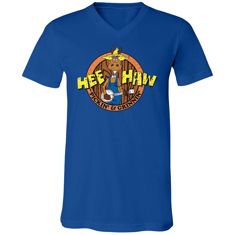 Unisex V-Neck T-Shirt - 3ZBESZ2J - True Royal - 4