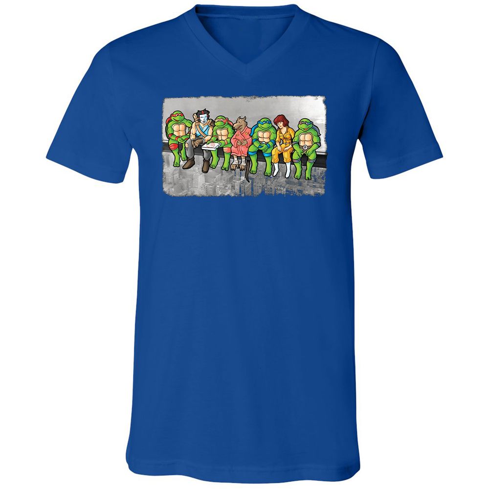 Unisex V-Neck T-Shirt - VD24XJST - True Royal - 4