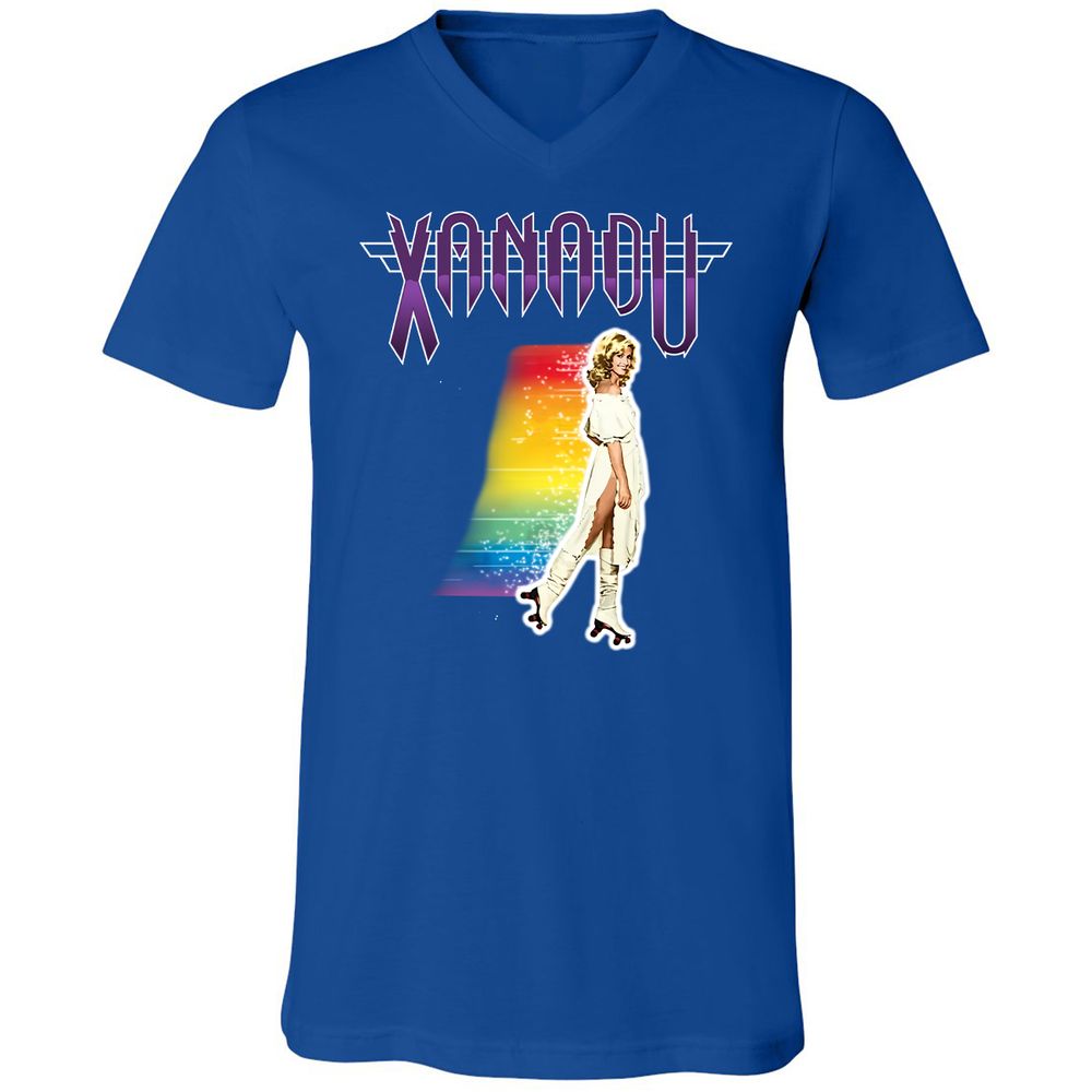 Unisex V-Neck T-Shirt - 5UT8SRQH - True Royal - 4