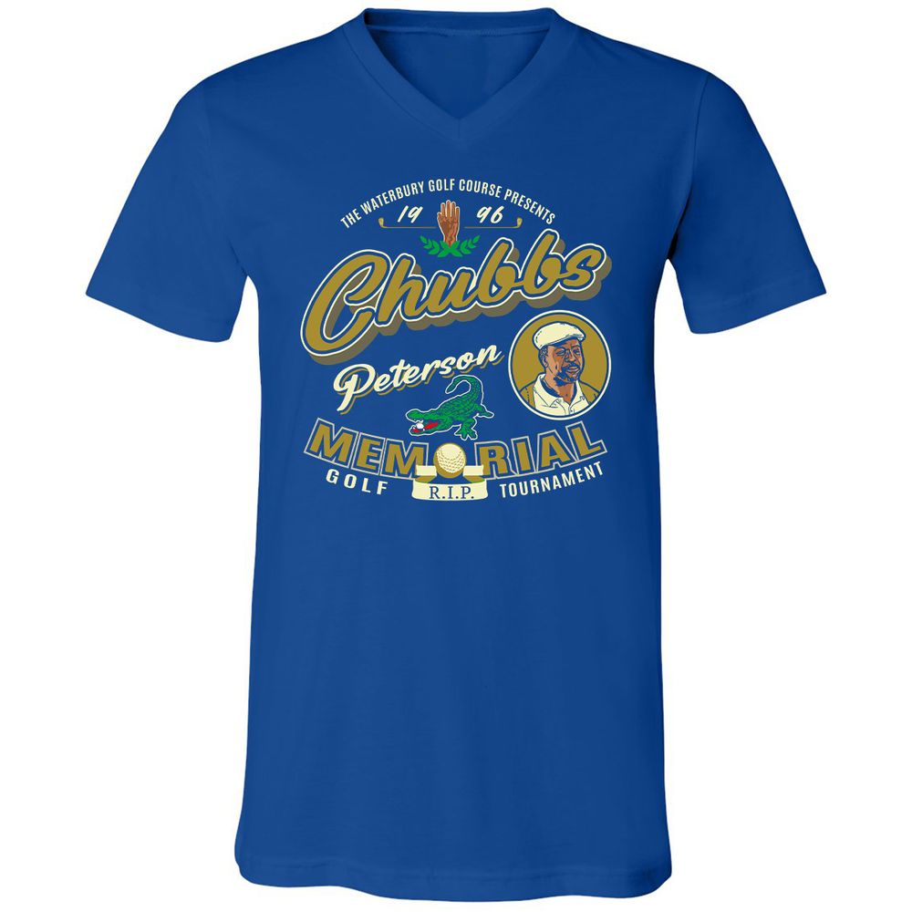 Unisex V-Neck T-Shirt - H8LZD6N1 - True Royal - 4