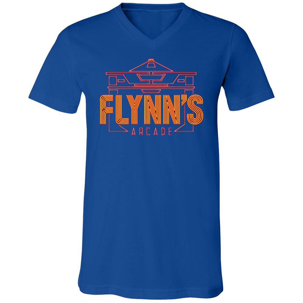 Unisex V-Neck T-Shirt - HP5KPPRW - True Royal - 4