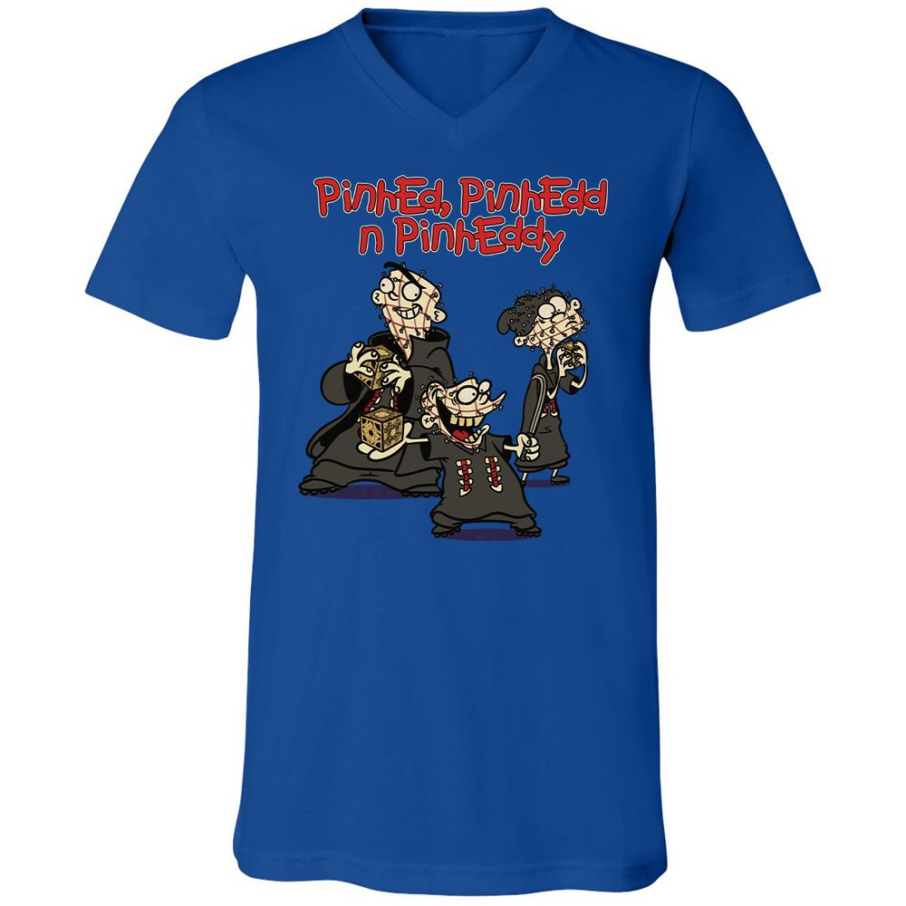 Unisex V-Neck T-Shirt - GQH7D6PE - True Royal - 4