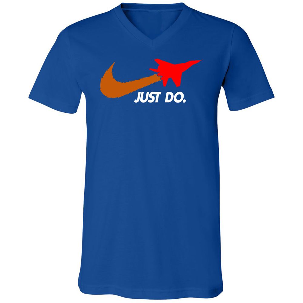 Unisex V-Neck T-Shirt - CVK4X2K5 - True Royal - 4