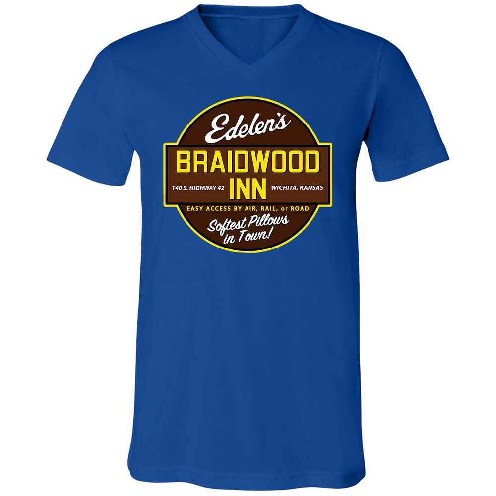 Unisex V-Neck T-Shirt - 9FU9CDWA - True Royal - 4