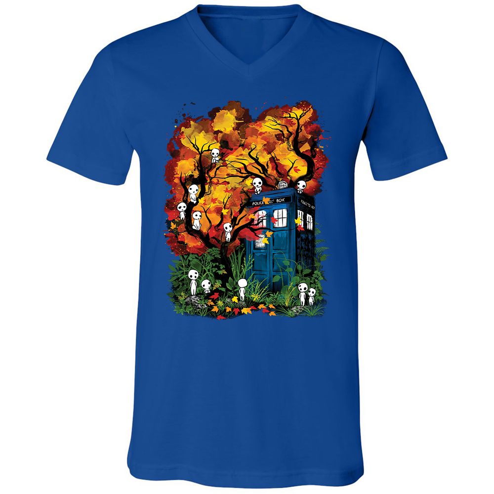 Unisex V-Neck T-Shirt - 57R19E23 - True Royal - 4