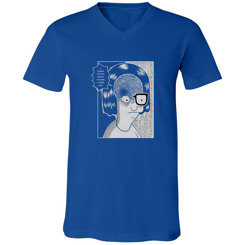 Unisex V-Neck T-Shirt - RB4SACDK - True Royal - 4