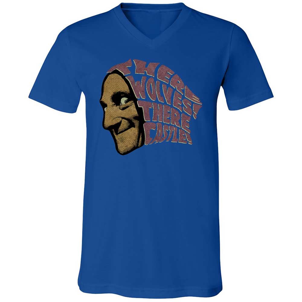 Unisex V-Neck T-Shirt - 8KGJX2QM - True Royal - 4