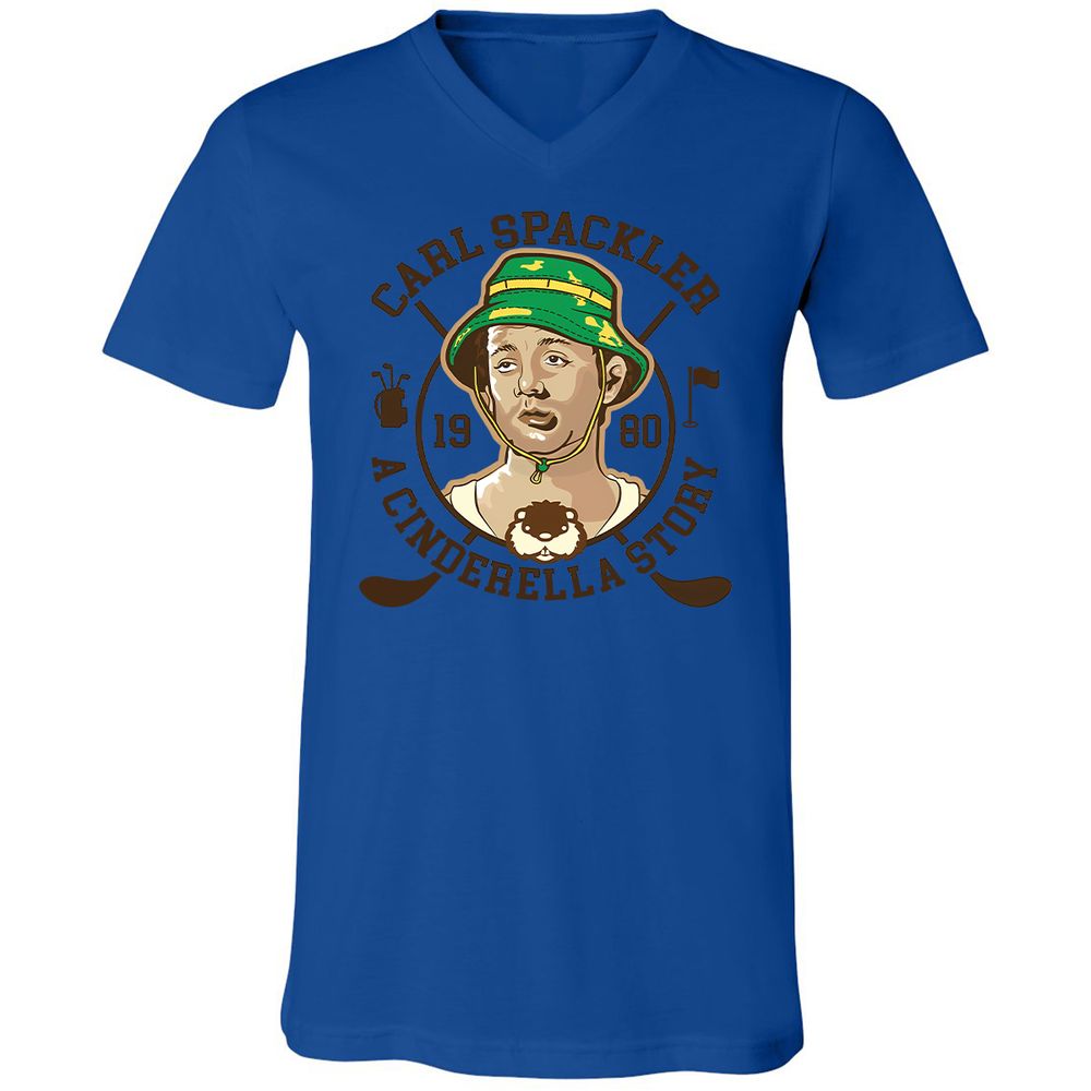Unisex V-Neck T-Shirt - JGQUFS6Y - True Royal - 4