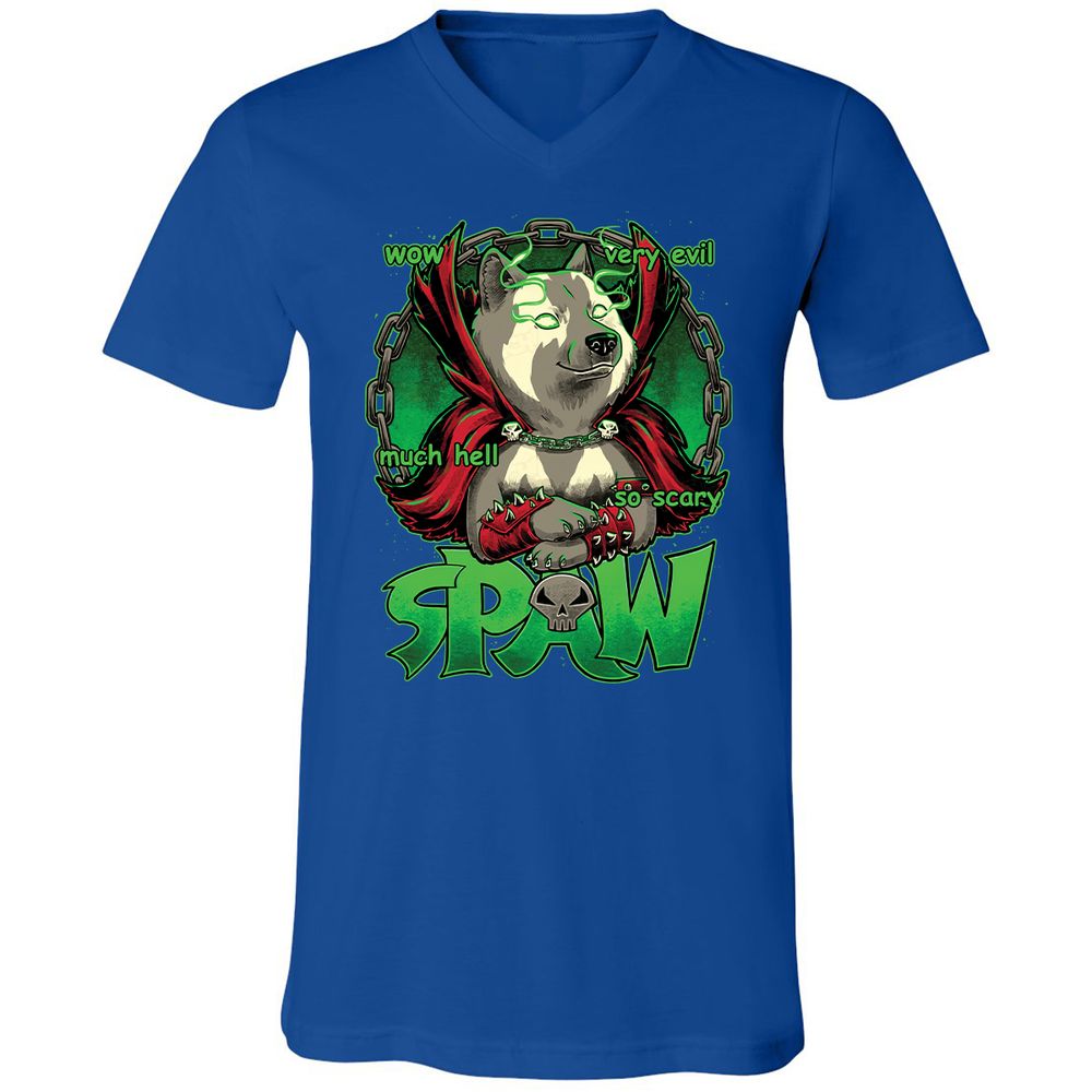 Unisex V-Neck T-Shirt - 4B9BSMXV - True Royal - 4
