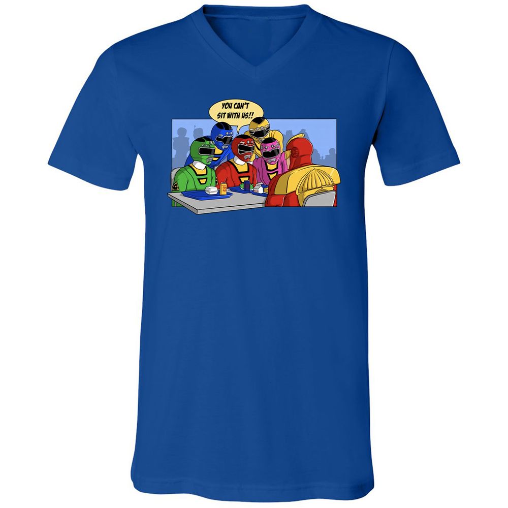Unisex V-Neck T-Shirt - TTANFXXX - True Royal - 4