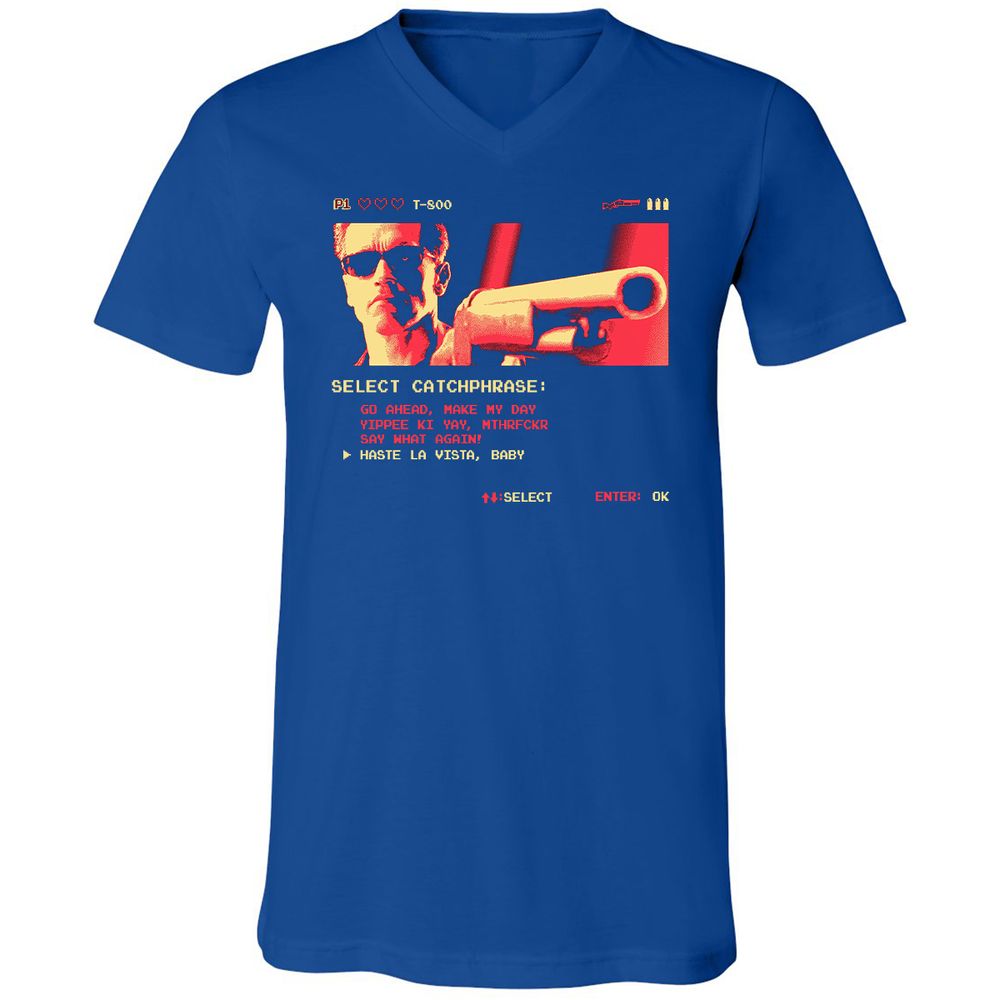 Unisex V-Neck T-Shirt - RWB5KSLR - True Royal - 4