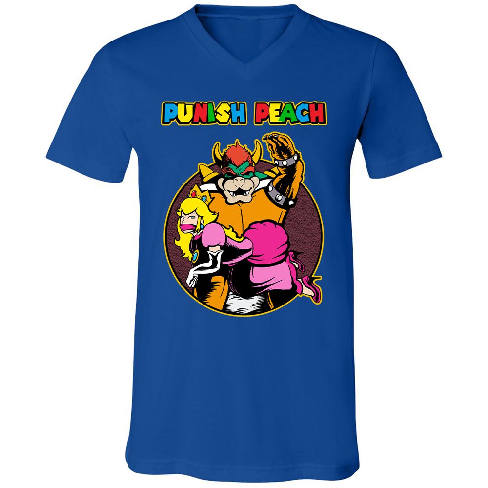 Unisex V-Neck T-Shirt - UPGXB19J - True Royal - 4