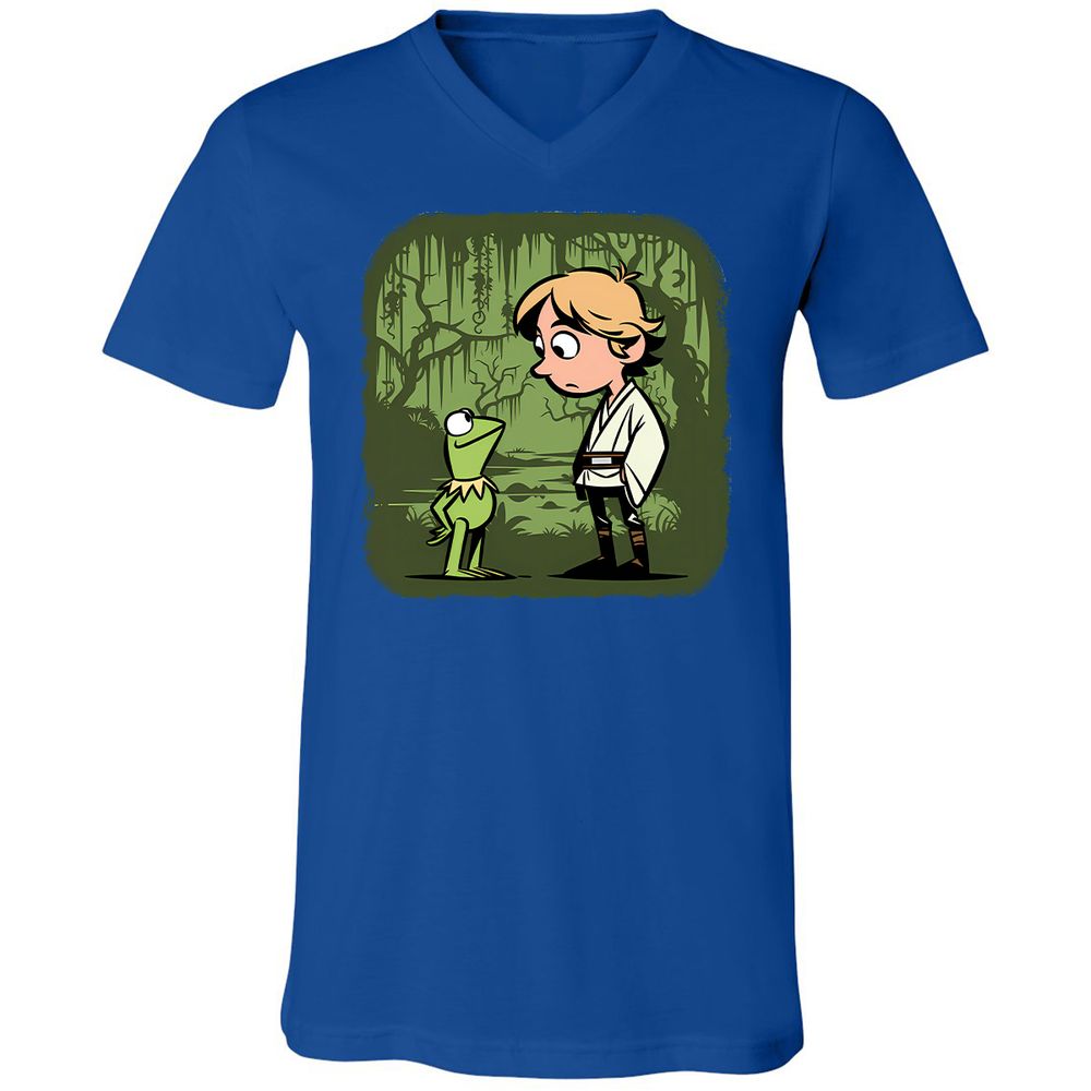 Unisex V-Neck T-Shirt - YAJJN23Z - True Royal - 4