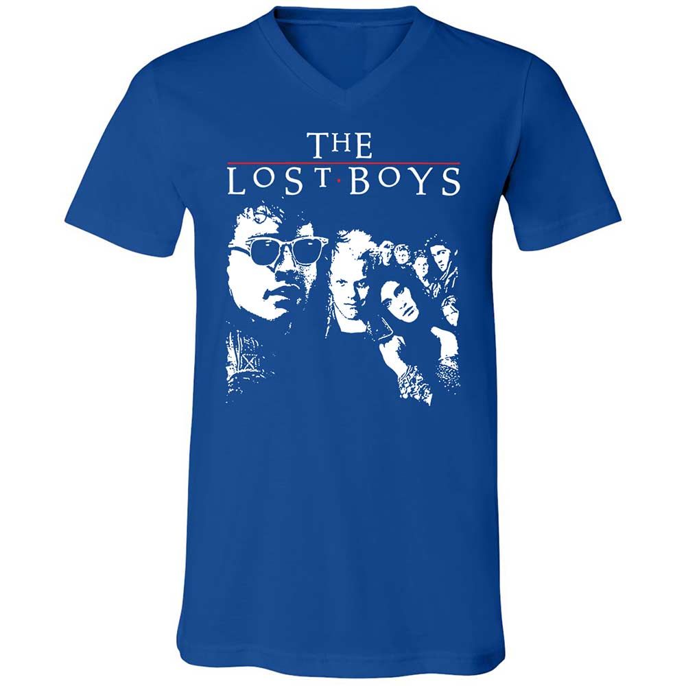 Unisex V-Neck T-Shirt - 187PTJEQ - True Royal - 4