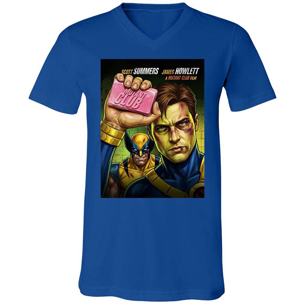 Unisex V-Neck T-Shirt - AUZQ2888 - True Royal - 4