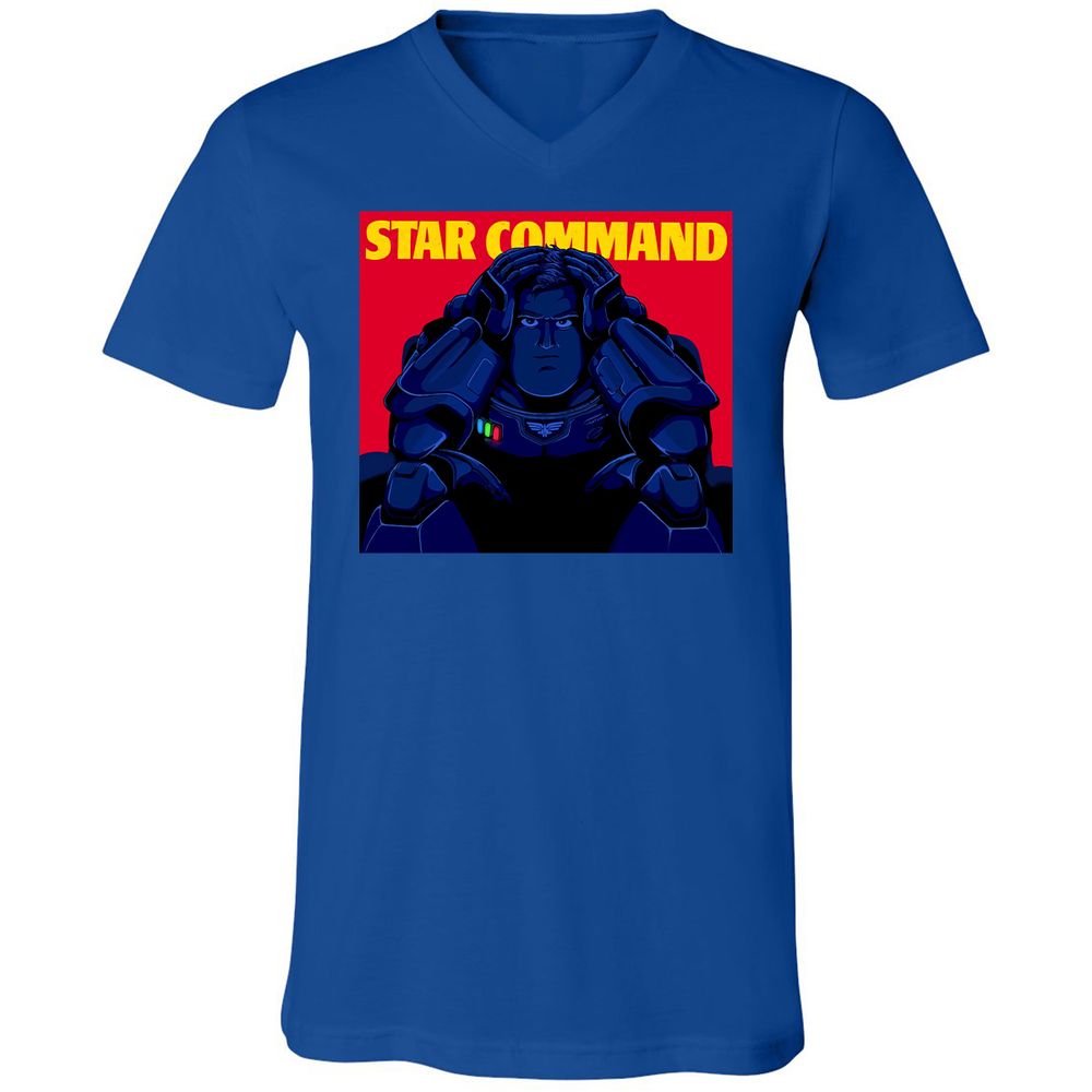 Unisex V-Neck T-Shirt - L4BCG3JN - True Royal - 4
