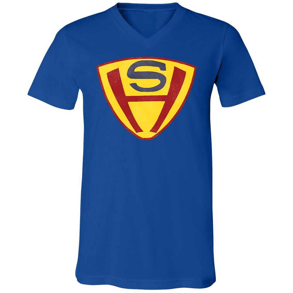 Unisex V-Neck T-Shirt - EDFF33LW - True Royal - 4