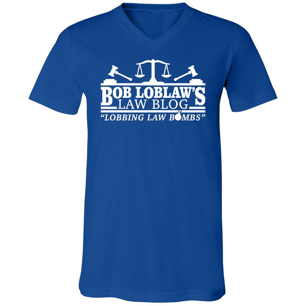 Unisex V-Neck T-Shirt - 9TFJB3ER - True Royal - 4