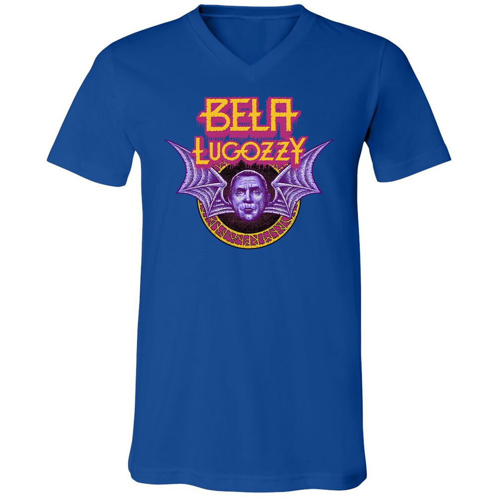 Unisex V-Neck T-Shirt - R8VCZBHF - True Royal - 4