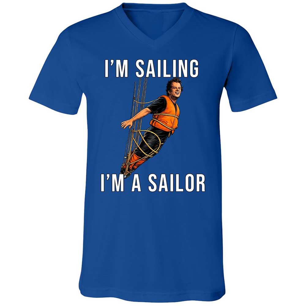 Unisex V-Neck T-Shirt - 3K1K1XGT - True Royal - 4